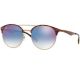 Ray Ban 0Rb3545519074X0 Copper On Top Havana Gradient Blue Mirror Red Nb