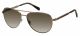 Fossil  sunglasses For Her with a MATTE BLACK WHITE frame and BROWN SHADED lens with a lens width of 58mm and model number FOS 3065/S