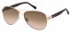 Fossil  sunglasses For Her with a RED GOLD frame and BROWN PINK SHADED lens with a lens width of 60mm and model number FOS 3079/S